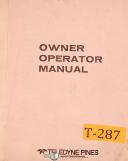 Teledyne Pines-Teledyne Pines Rotary Tube Bender Owners Manual-1-1 1/4-1400-2-3-3/4-4-A-3-A-6-A-8-01